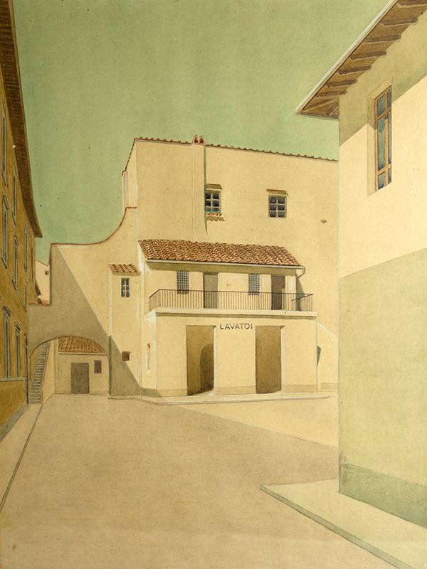 Fabbricato di via del Paradiso - II° cortile allo stato attualeFabbricato di via del Paradiso - II° cortile dopo il recupero ad opera della Fondazione Case Indigenti